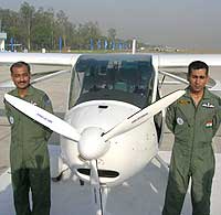 Wing Commanders Rahul Monga and Anil Kumar